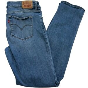 Levi's‎ 712 Slim Jeans Women 32 Blue Mid Rise Stretch Denim
